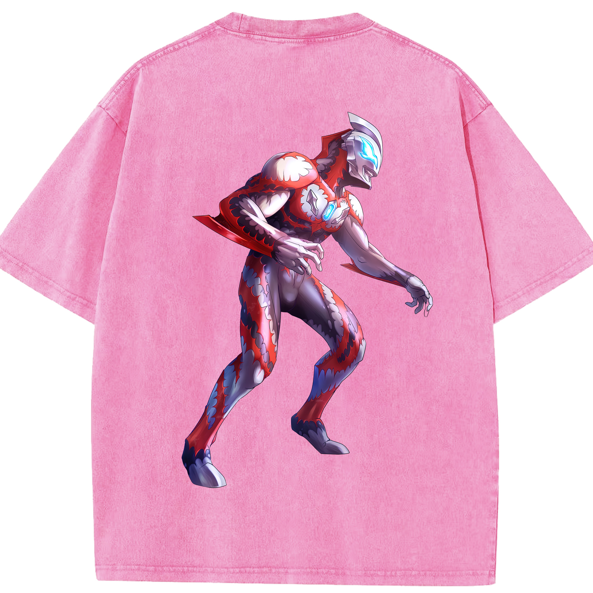 （画像用） ウルトラマン Ultraman 綿100% ヴィンテージ風 半袖Tシャツ（背面プリント）